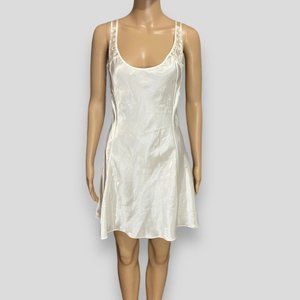 Ivory White Lace Mini Slip Dress